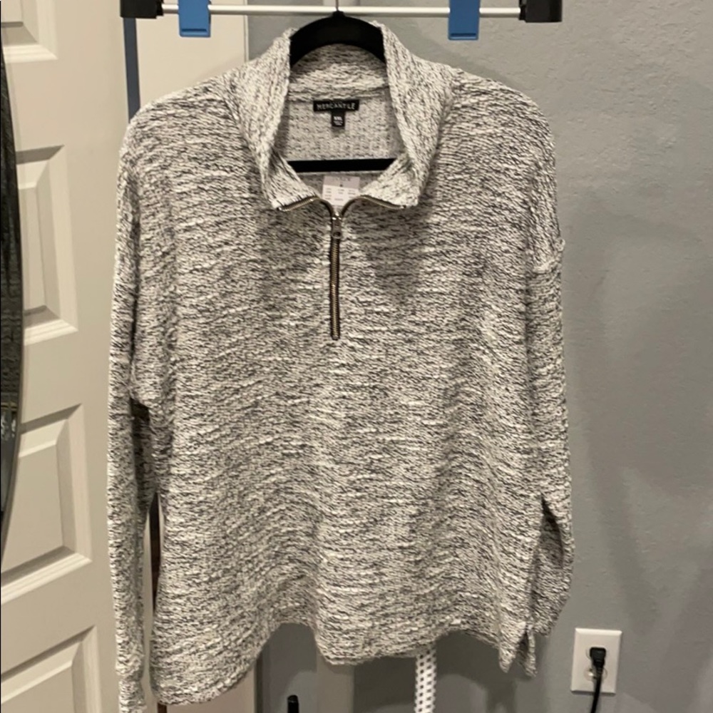 JCrew Mercantile Quarter Zip Sweater